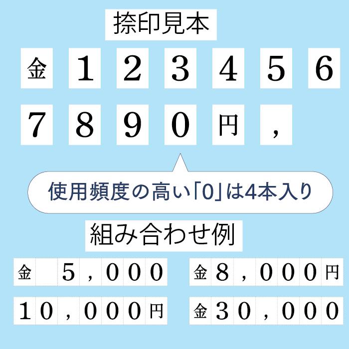 シヤチハタ（Shachihata） 慶弔金額スタンプ 『算用数字セット』 慶弔袋金額表示用スタンプ シャチハタ のし 冠婚葬祭 熨斗 慶事 ...