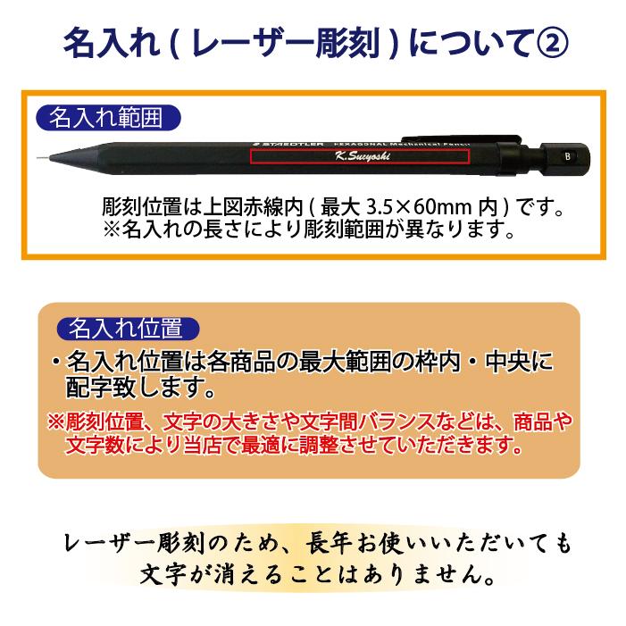 名入れ ステッドラー ヘキサゴナル シャープペンシル 0.5mm クリーン