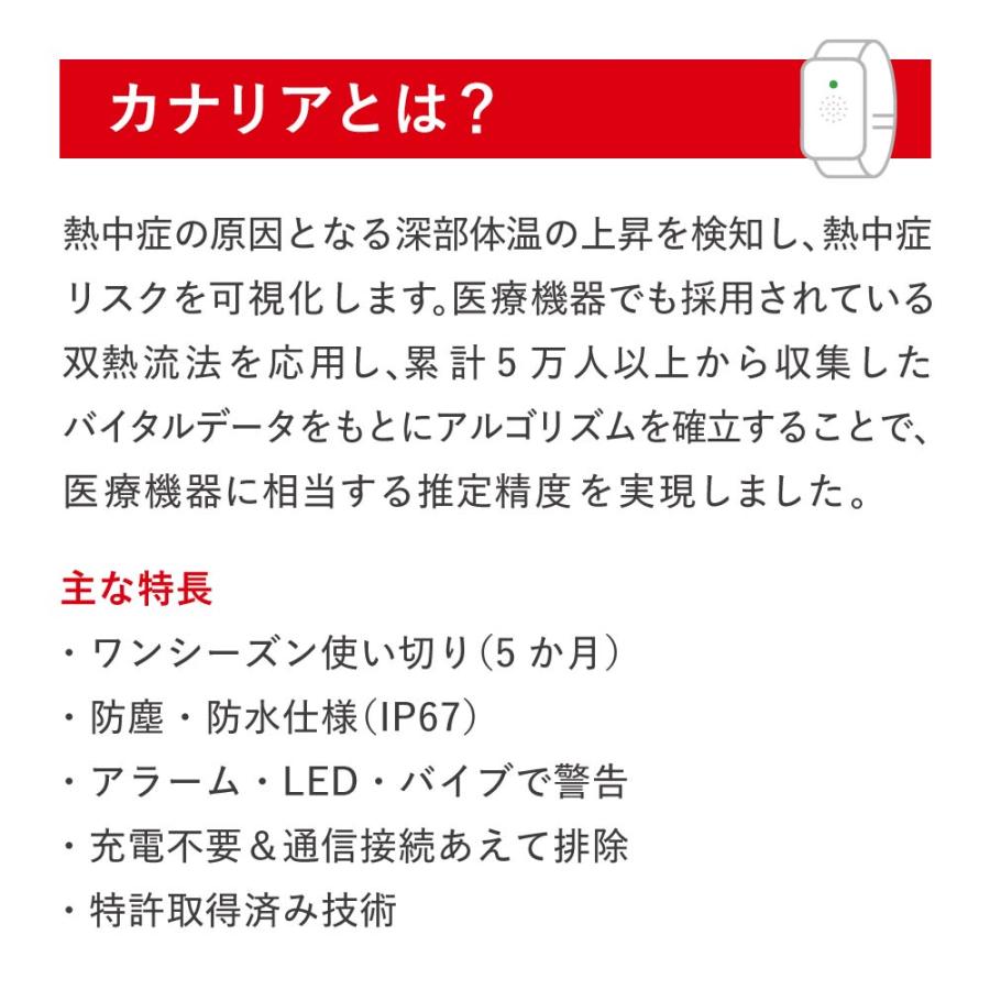LIHIT LAB.（リヒトラブ） カナリア Plus プラス 熱中対策ウォッチ