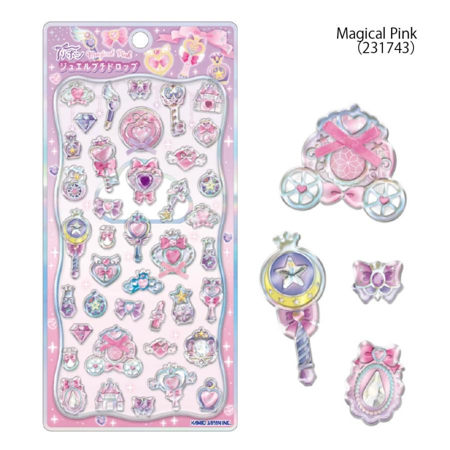 カミオジャパン リボン ジュエル プチドロップステッカー ぷくぷく