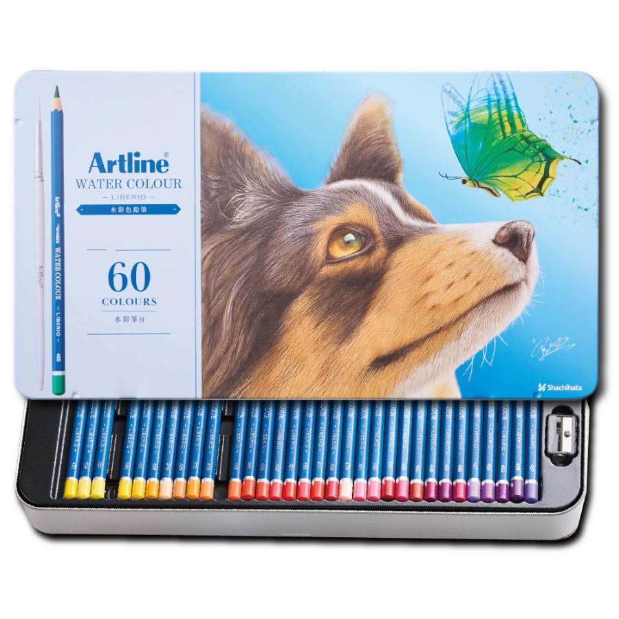アートライン Artline 水彩色鉛筆 60色セット シヤチハタ 大人の塗り絵 塗り絵 美術 入学祝い プレゼント 画材 クリスマスプレゼント 入門セット 文房具 画材_10
