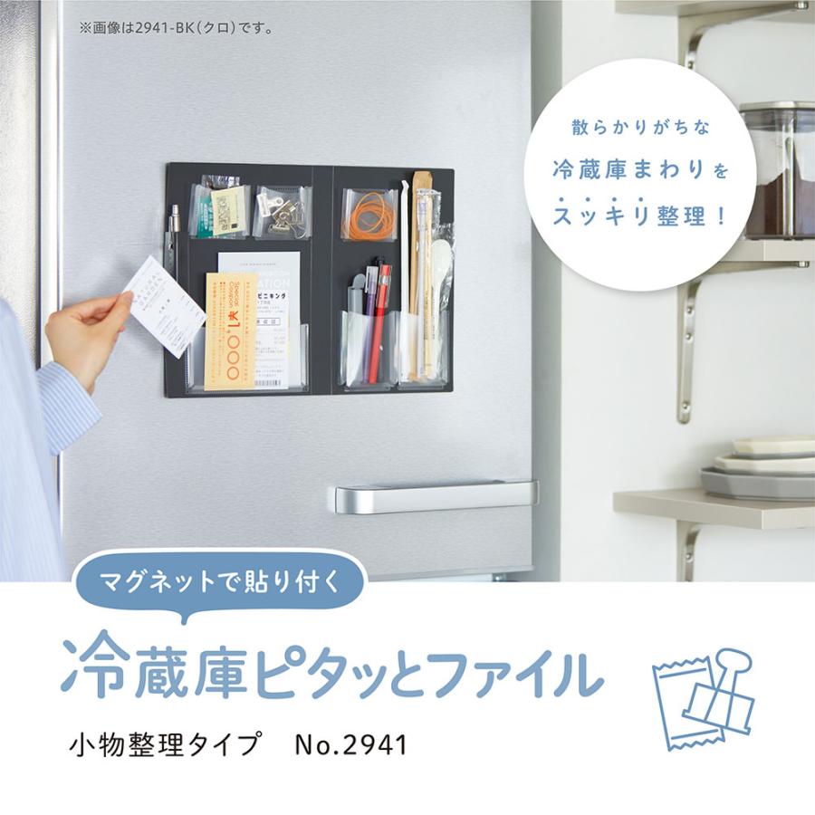 KING JIM（キングジム） 冷蔵庫ピタッとファイル 『小物整理タイプ