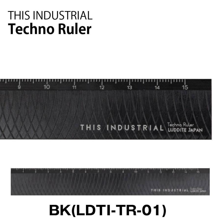 LUDDITE（ラダイト） 『新製品』 定規 テクノルーラー ダイヤカット柄