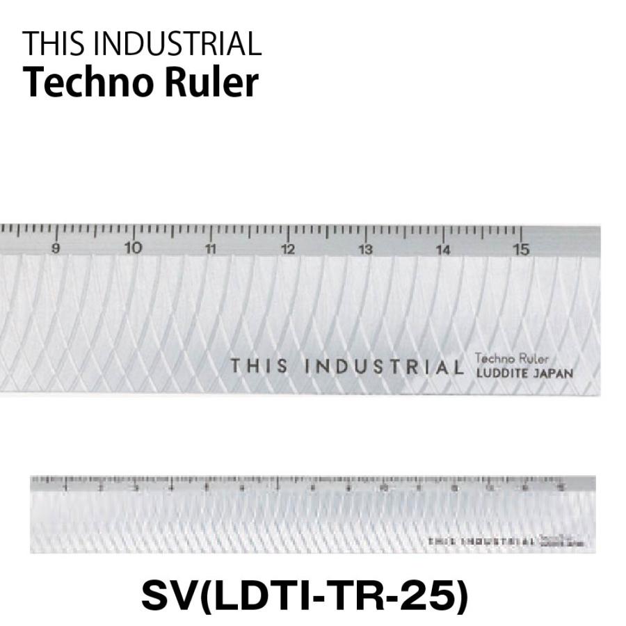 LUDDITE（ラダイト） 『新製品』 定規 テクノルーラー ダイヤカット柄