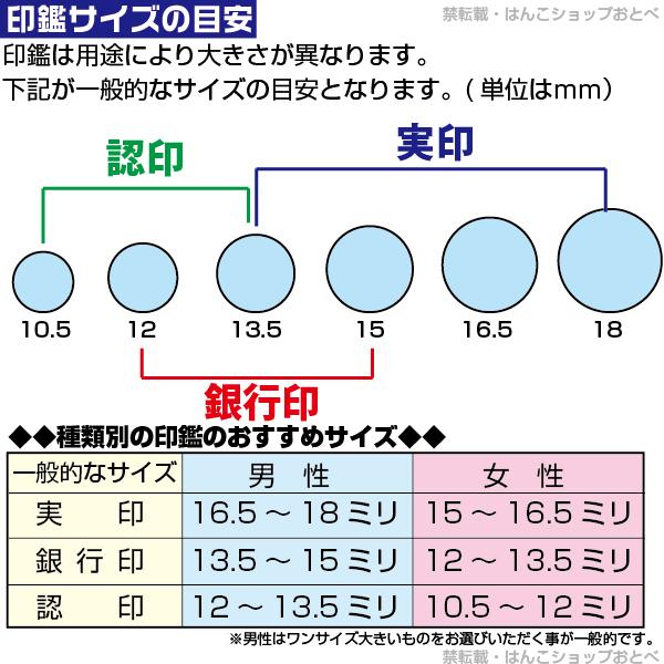 実印 マンモス 並上 印鑑ケース付 16.5mm 印鑑登録 16.5ミリ ハンコ 印鑑登録 おしゃれ 判子 作成 個人印鑑 印鑑 女性 男性｜hanko-otobe｜08