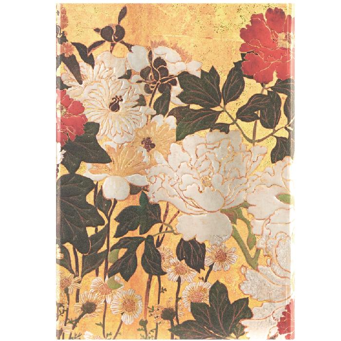 paperblanks（ペーパーブランクス） ノート ミディ 琳派の花 夏 罫線
