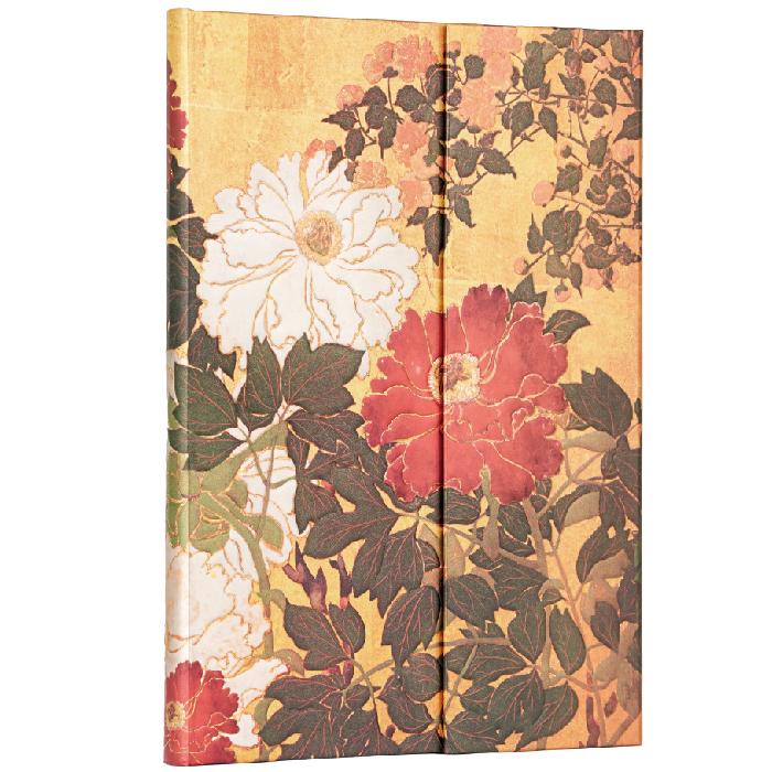 paperblanks（ペーパーブランクス） ノート ミディ 琳派の花 夏 罫線