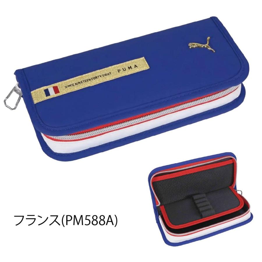 未使用　WATERMAN 赤ボールペンと青ペンケース クツワ（KUTSUWA） メタルキャット ペンケース 筆入 プーマ PUMA PM588