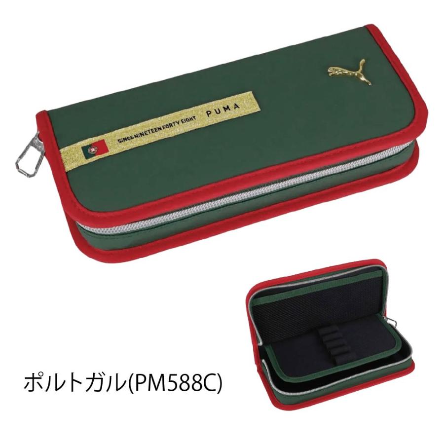 未使用　WATERMAN 赤ボールペンと青ペンケース クツワ（KUTSUWA） メタルキャット ペンケース 筆入 プーマ PUMA PM588