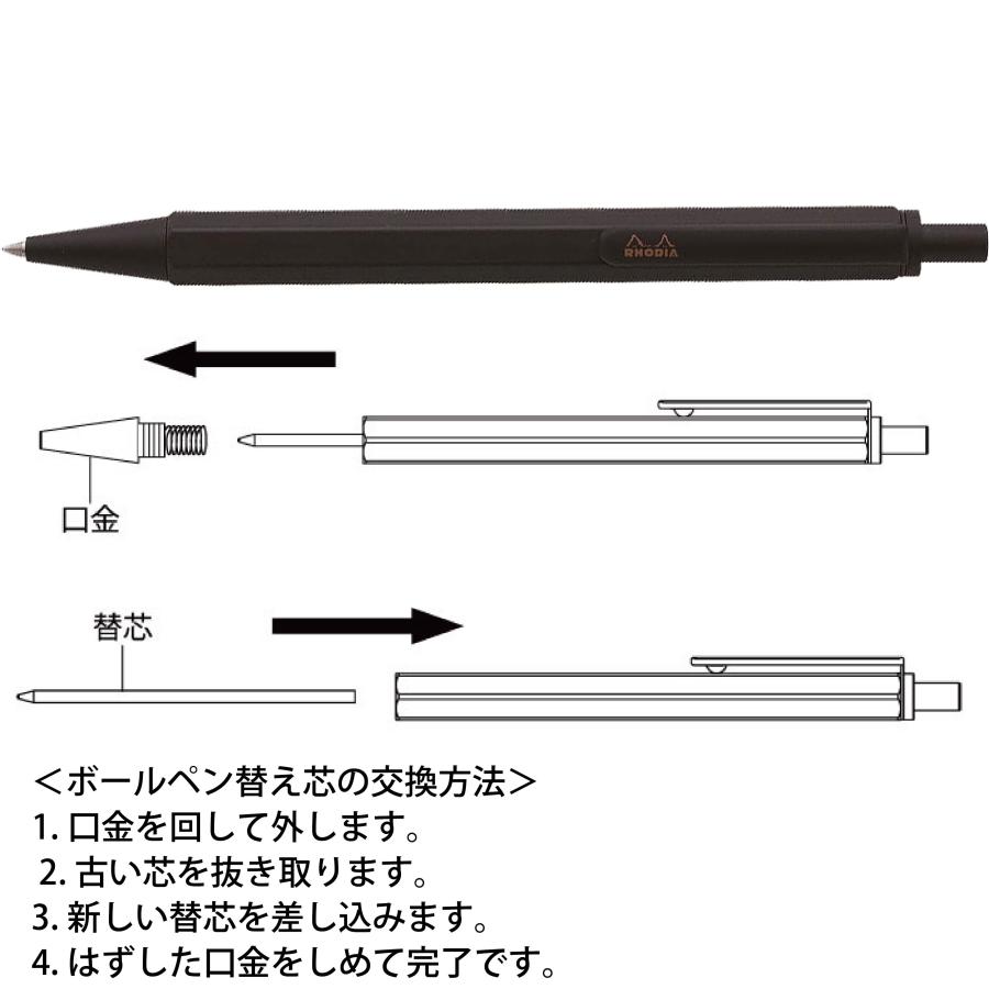 RHODIA（ロディア） ボールペン替芯 油性 スクリプト マルチペン