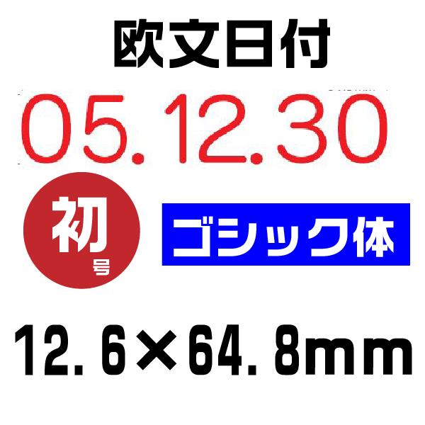 リピスター 回転式ゴム印 回転印 ゴシック体 ゴム印 『欧文日付・初号 rs-dg0』