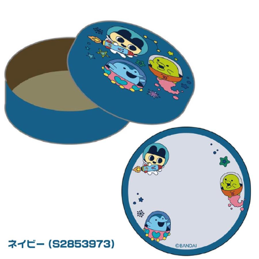 サンスター文具 缶入りメモ たまごっち 『ネイビー・バイオレット