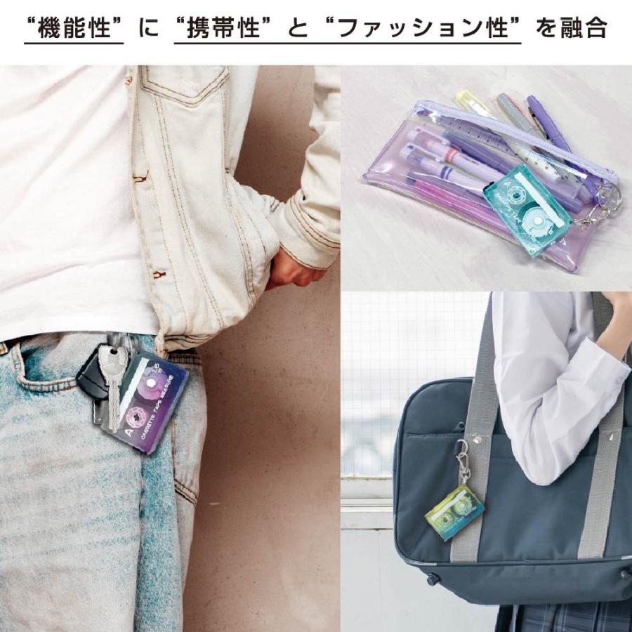 サンスター文具 カセットテープメジャー 巻尺 定規 レトロかわいい