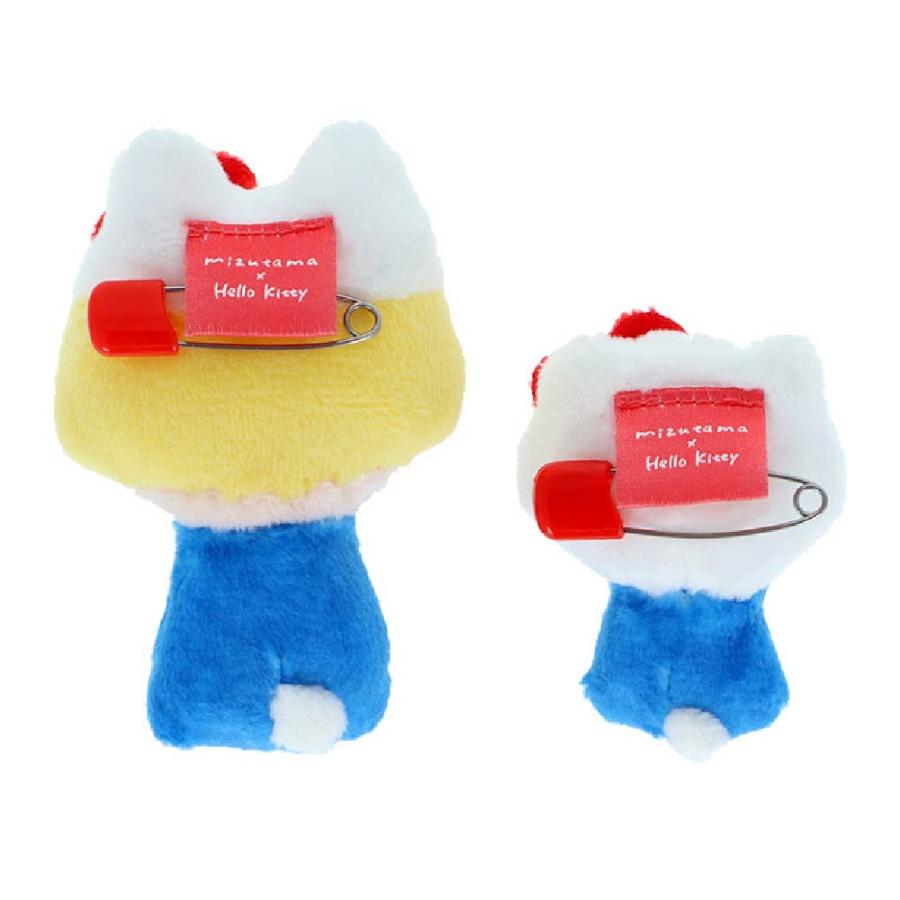 サンスター文具 ミズタマ×サンリオキャラクターズ2 ぬいぐるみバッジ