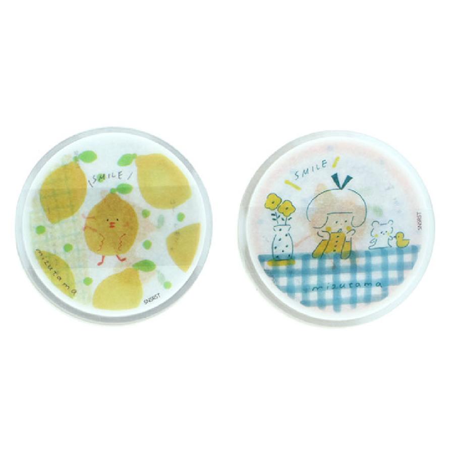 サンスター文具 mizutama ミズタマ たっぷり丸ステッカー シール 送料
