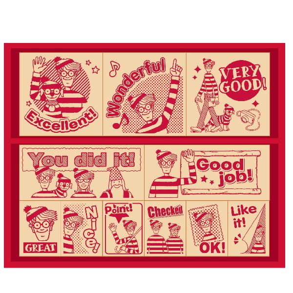 ウォーリーをさがせ スタンプ English 英語 ビバリー 木製ごほうびスタンプ Sdh 1 ウォーリー 探せ ごほうび ご褒美 Sdh 1 はんこショップおとべ 通販 Yahoo ショッピング