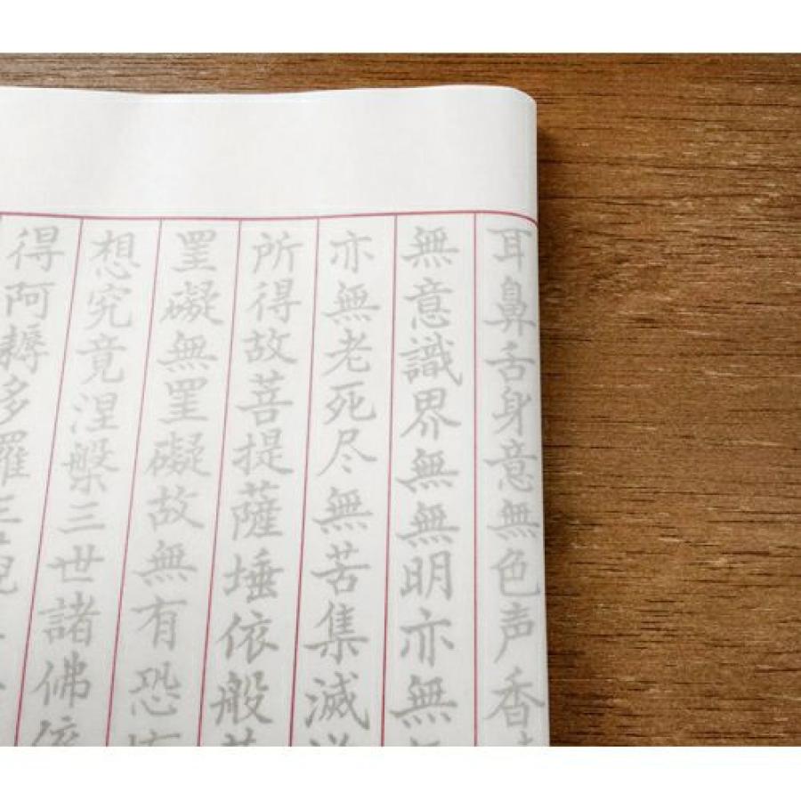 文字美人 なぞる写経セット 紙々 書道 習字 紅梅 若草 筆ペン 初心者