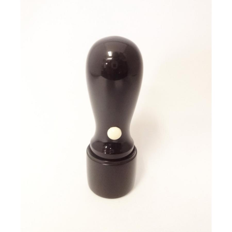 会社 実印 天丸フタ付き／印鑑 はんこ/黒水牛/18mm