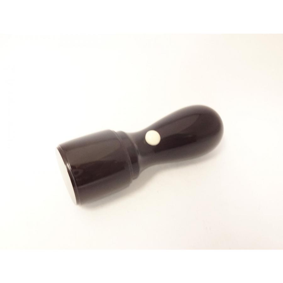 会社 実印 天丸フタ付き／印鑑 はんこ/黒水牛/18mm_1
