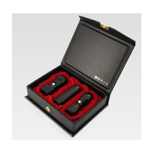 法人印鑑 3本セット 黒水牛・染 芯持 寸胴16.5mm 寸胴18.0mm 角印24.0mm 会社設立 代表印 実印 銀行印 角印 印鑑作成
