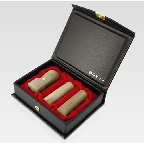 法人印鑑 3本セット オランダ水牛 色上 寸胴16.5mm 寸胴18.0mm 角印21.0mm 会社設立 代表印 実印 銀行印 角印 印鑑作成｜はんこでハンコ