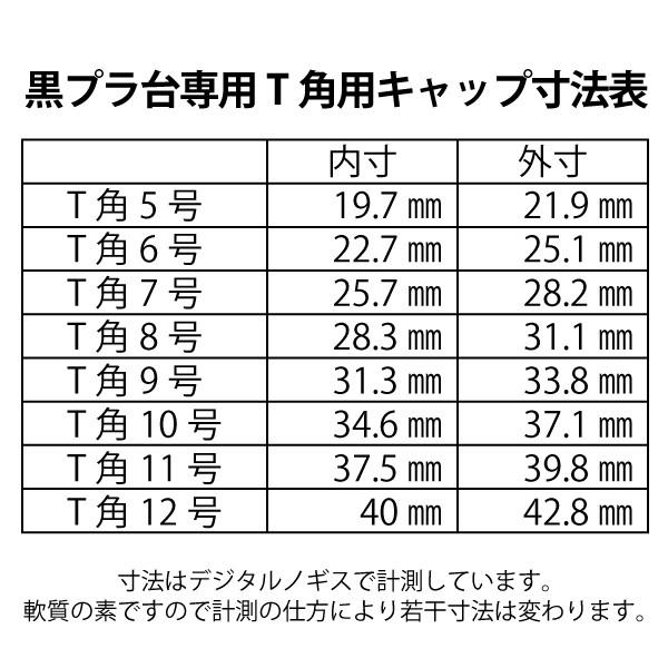 黒プラ台専用 T角用キャップ/T角/角印・役職印・社印/ゴム印/スタンプ はんこ 印鑑 |  | 02