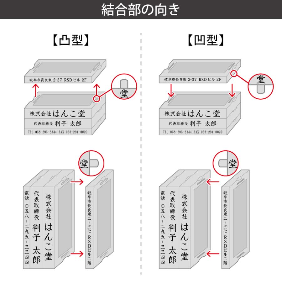 エコ アドレス 62mm幅 4枚組 フルオーダー 会社印 社印 住所印 組み合わせ 親子判 ゴム印 スタンプ はんこ 印鑑 E62 4 はんこ堂ドットコム 通販 Yahoo ショッピング