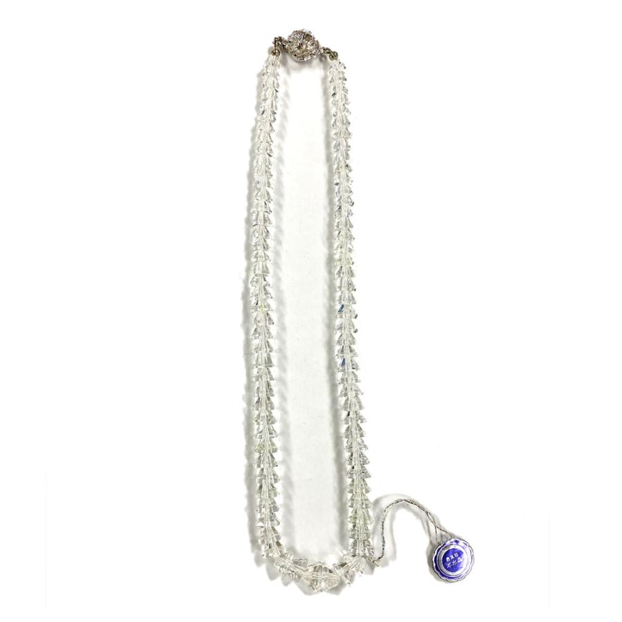 最高級本水晶ネックレス/ブリリアントカット/シルバー/アクセサリー