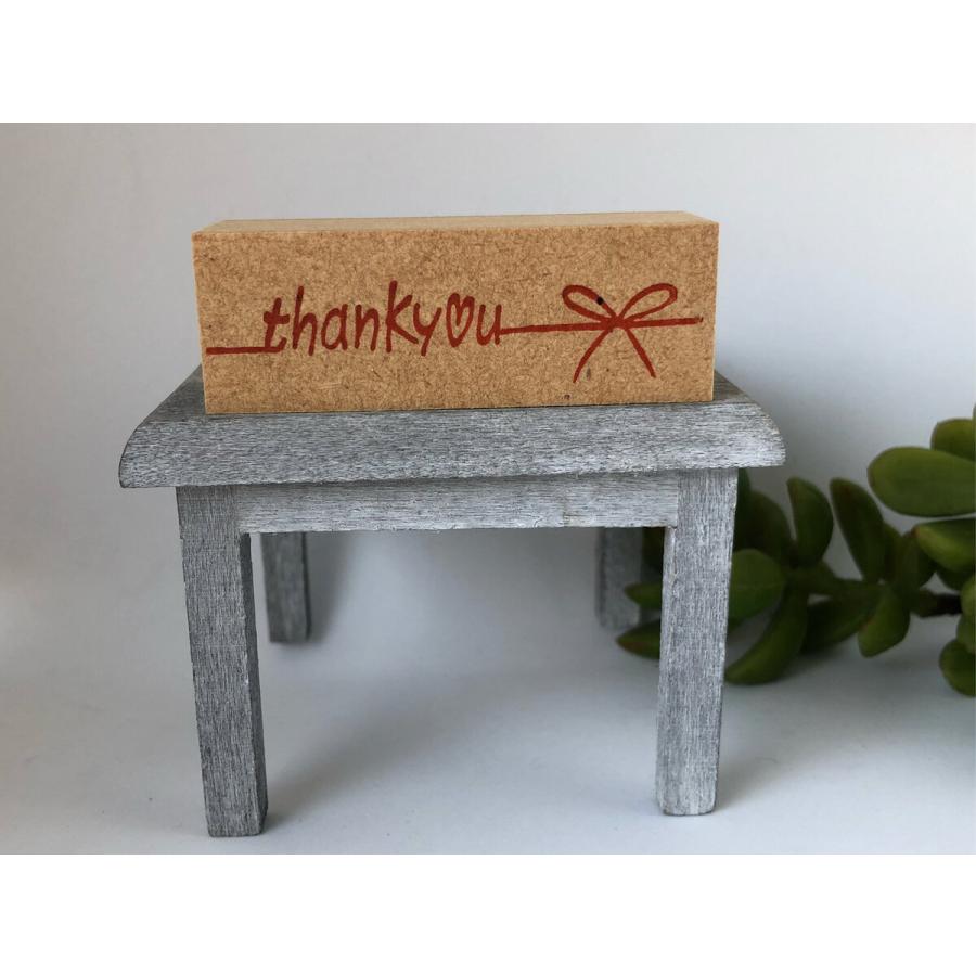 【ハートの　Thank youスタンプ】[60×20] : はんこ堂ドットコム - 通販