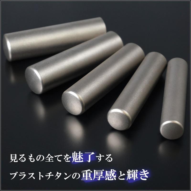 チタン印鑑 16.5mm もみ皮ケース付 折れない欠けない 高級感 就職祝 結婚祝い ギフト 一生ものの画像