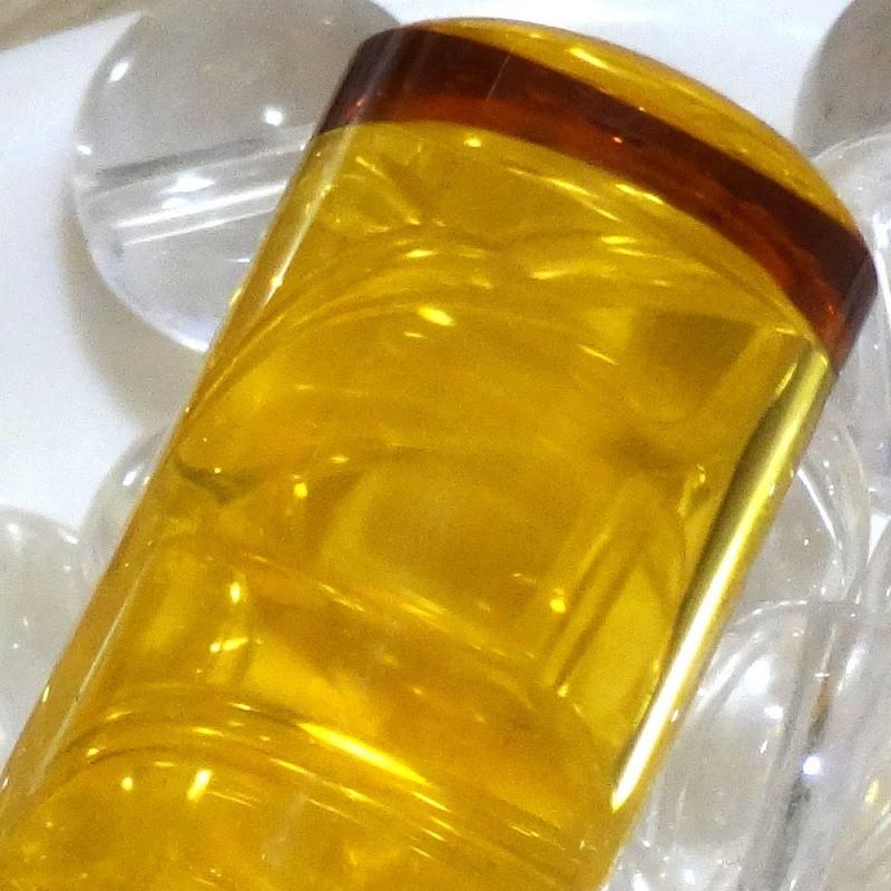 【パワーストーン印鑑】シトリン 黄水晶 12.0mm×60mm 印鑑 はんこ ハンコ 実印/銀行印/認印 お祝い プレゼント 印鑑セット 送料無料の画像