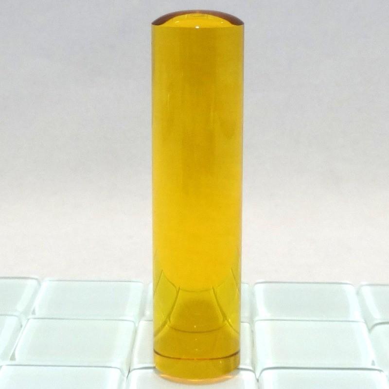 【パワーストーン印鑑】シトリン 黄水晶 12.0mm×60mm 印鑑 はんこ ハンコ 実印/銀行印/認印 お祝い プレゼント 印鑑セット 送料無料の画像