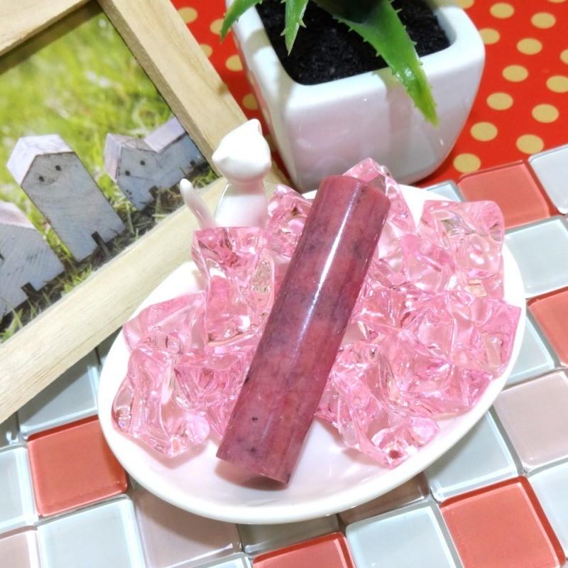 【パワーストーン印鑑】ロードナイト 薔薇輝石 12.0mm×60mm 印鑑 はんこ ハンコ 実印/銀行印/認印 お祝い プレゼント 印鑑セット 送料無料_1