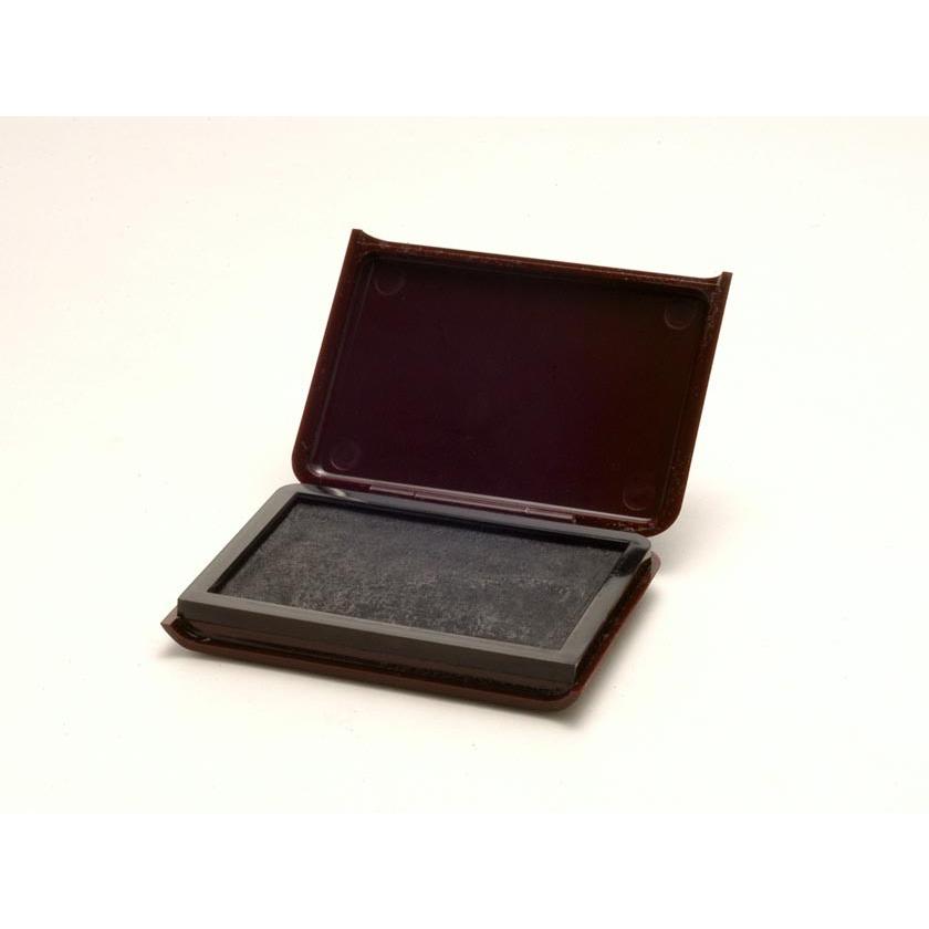文化スタンプ朱肉 丸山工業 bsn-1(黒) 印面41x63mm 11,000円以上 送料無料