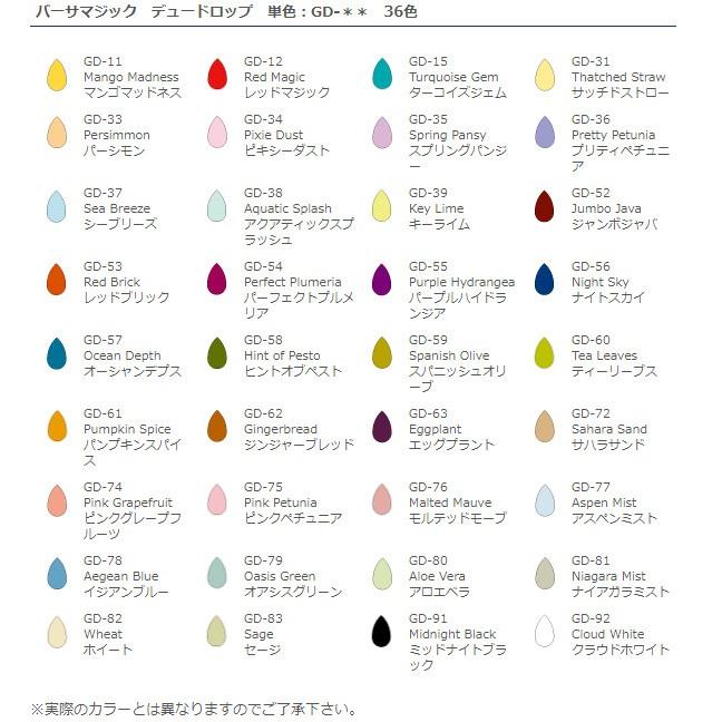 ツキネコ スタンプ インク バーサマジック デュードロップ GD