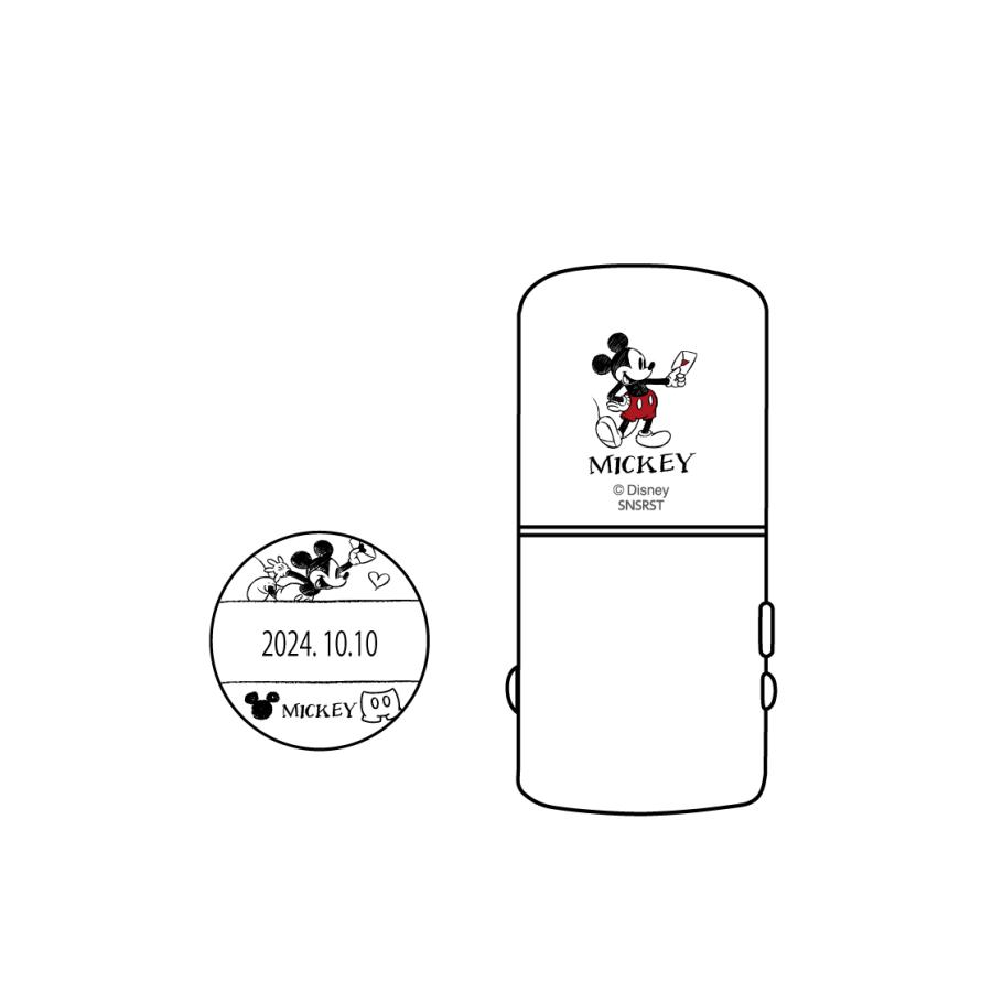 日付印 ディズニー R-524D イラスト入り スタンプ キャラクター