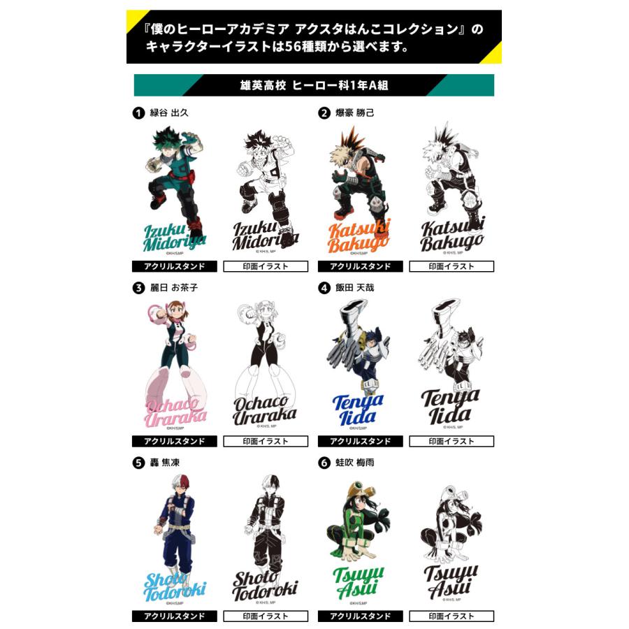 僕のヒーローアカデミア」アクスタはんこコレクション ヒロアカ