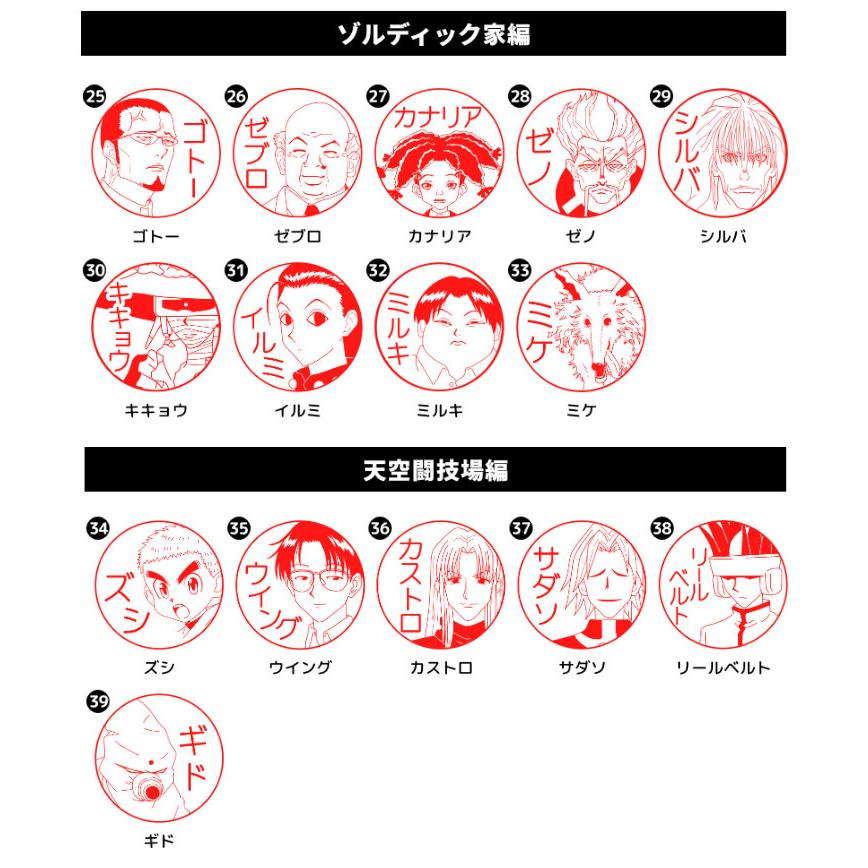 5月13日までの販売！「HUNTER×HUNTER はんこコレクション」セルフ
