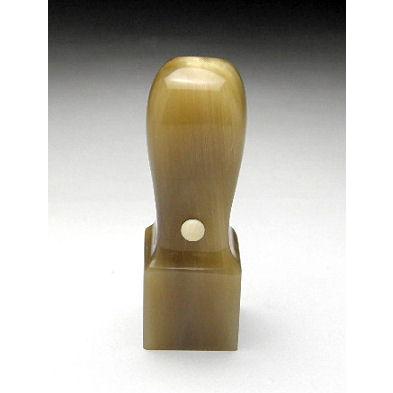 会社角印 純白オランダ水牛（芯持極上）15ミリ