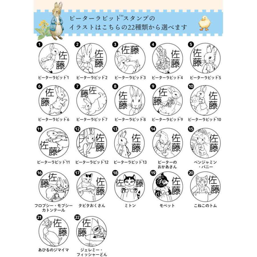 ピーターラビット もちものスタンプ Peter Mochimono 印鑑 チタン シャチハタのハンコズ 通販 Yahoo ショッピング