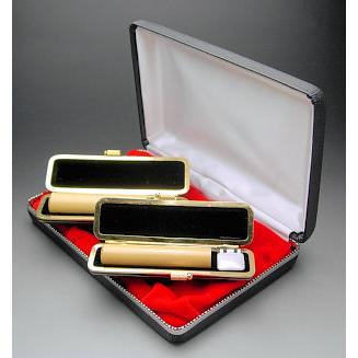 実印・銀行印セット 高級薩摩本柘（国産）15・13.5ミリ