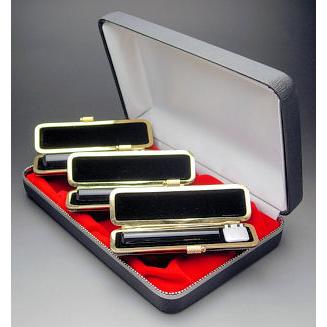 実印・銀行印・認め印セット 天然黒水牛（芯持極上）13.5・12・12ミリ