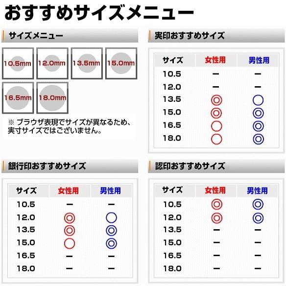 印鑑 はんこ 黒水牛ゴールド印鑑 ブラック高級もみ革印鑑ケース付き 10.5mm〜15.0mm 書体 実印 銀行印 認印 ケースセット 印鑑セット｜hankoya-store-7｜05