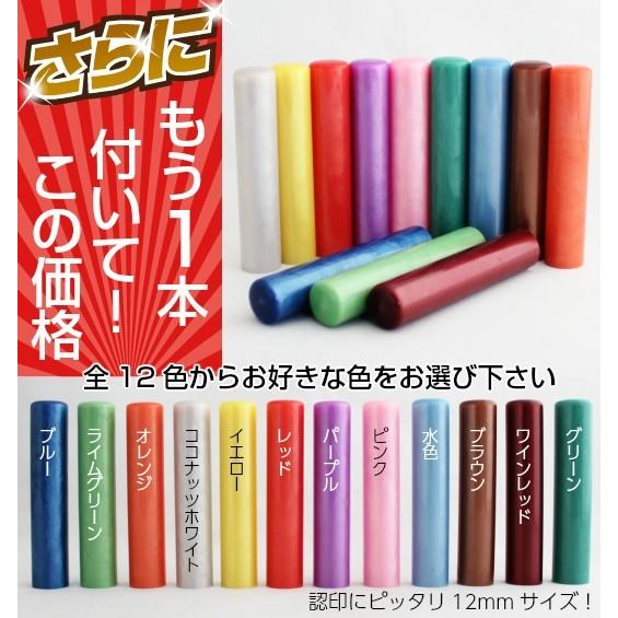 印鑑 実印 はんこ 黒水牛 高級もみ革印鑑ケース付 10.5~15.0mm 認印付 銀行印 認印 ハンコ 印鑑セット ［即日出荷］可能 ポイント消化 | ハンコヤストア | 05