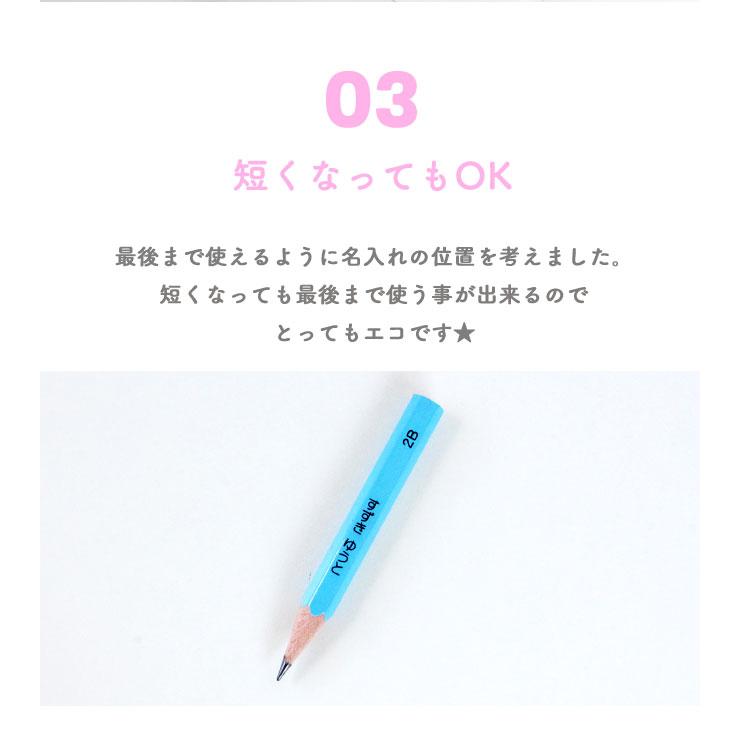 名入れ鉛筆 ペンペン パステル 無地 名入れ 鉛筆 入学祝 12本1ダース セット えんぴつ エンピツ 名前 名入り ギフト プレゼント 送料無料｜hankoya-store-7｜10