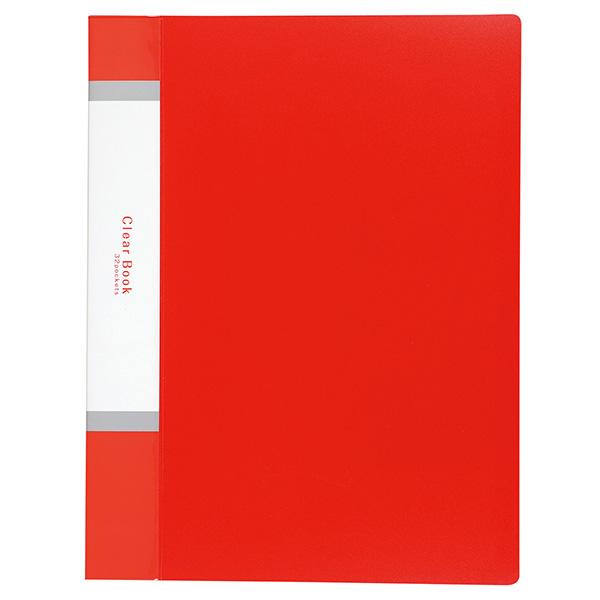 アーテック クリアブックA4 横入れ 32ポケット レッド artec 学校教材