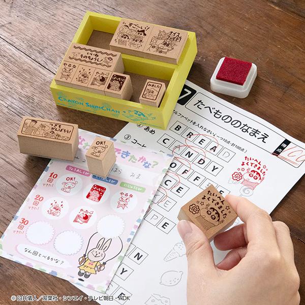 ビバリー クレヨンしんちゃん 木製ごほうびスタンプ （木製ゴム印 