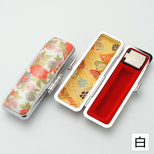 印鑑ケース かもがわ 13.5-15.0mm用 朱肉付き はんこケース ハンコ