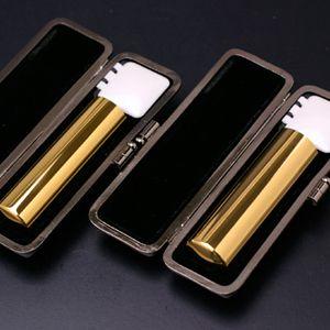 印鑑 はんこ プレミアム チタン印鑑 実印 銀行印 LSセット プレミアムゴールド (実印：16.5mm 銀行印：12mm) 印鑑ケース付き 送料無料
