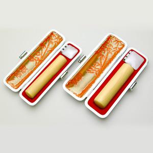 送料無料 印鑑 はんこ 実印 銀行印 XLセット 2本セット (実印：18.0mm 銀行